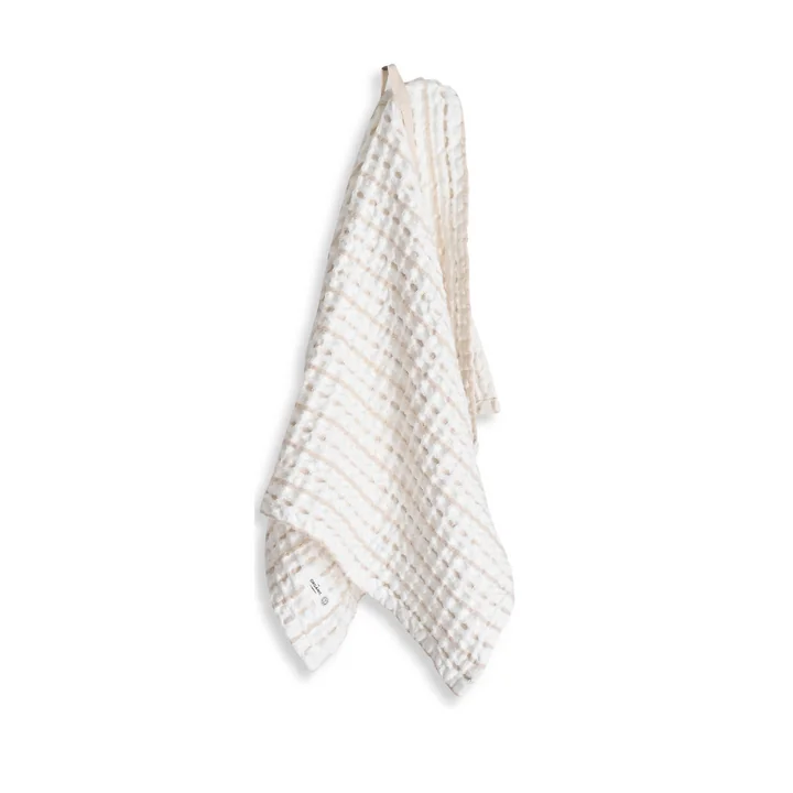 The Organic Company - Big Waffle Towel, 50 x 75 cm, natural white / stone