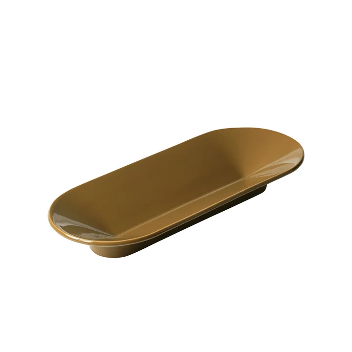 Muuto - Mere Bowl, 51.5 x 21.5 cm, brown-green