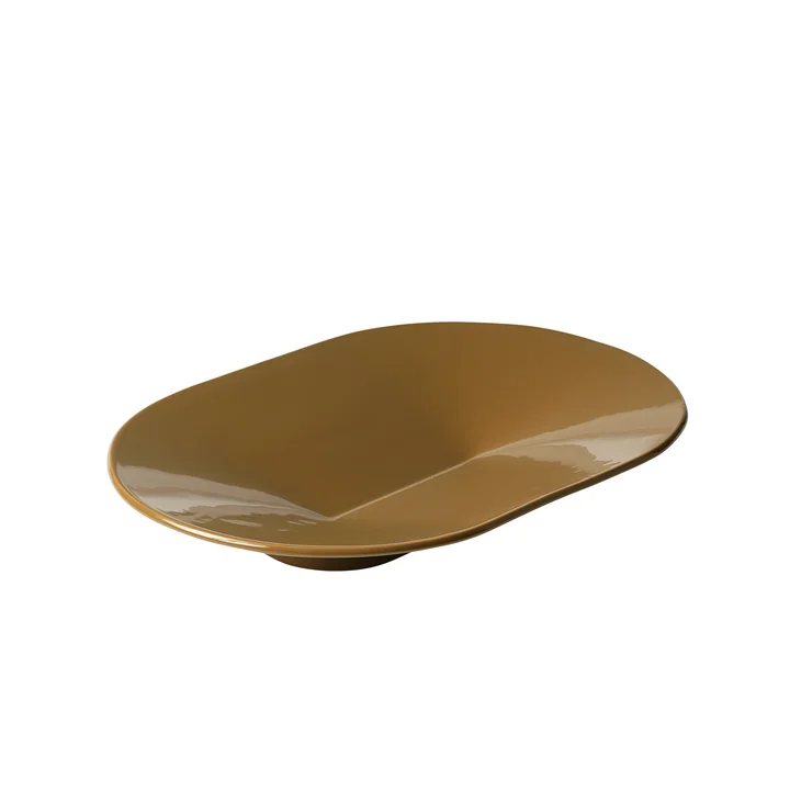 Muuto - Mere Bowl, 52 x 36 cm, brown-green