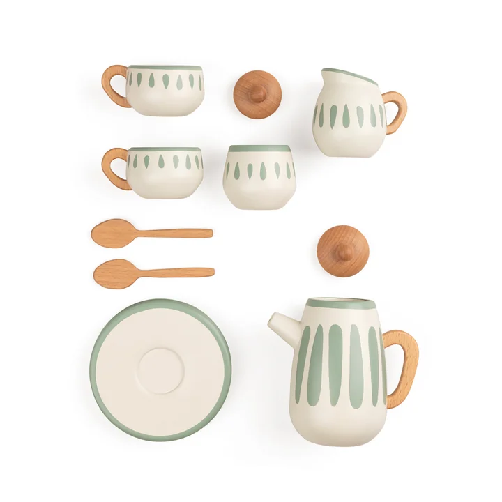 Wooden tea set from Sebra