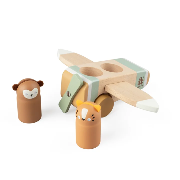 Wooden airplane from Sebra