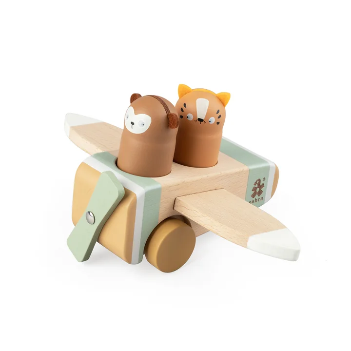 Wooden airplane from Sebra