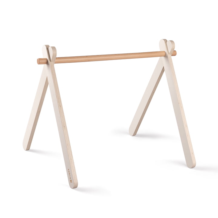 Wooden baby activity stand from Sebra