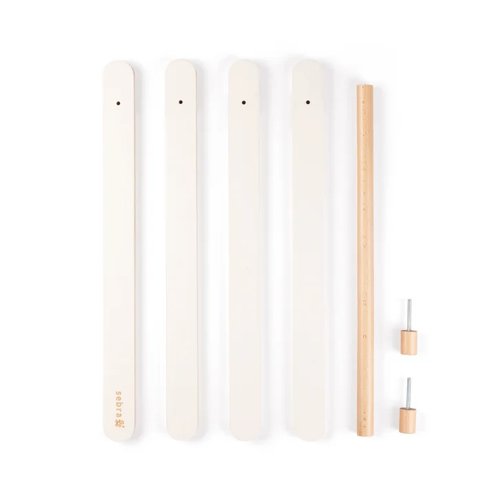 Wooden baby activity stand from Sebra