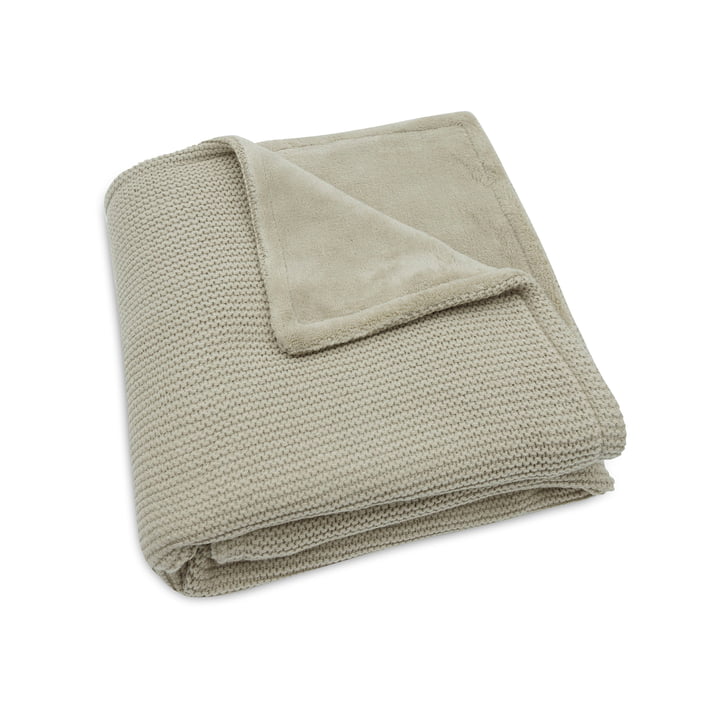 Baby blanket, 75 x 100 cm, basic knitted / fleece, olive green by Jollein