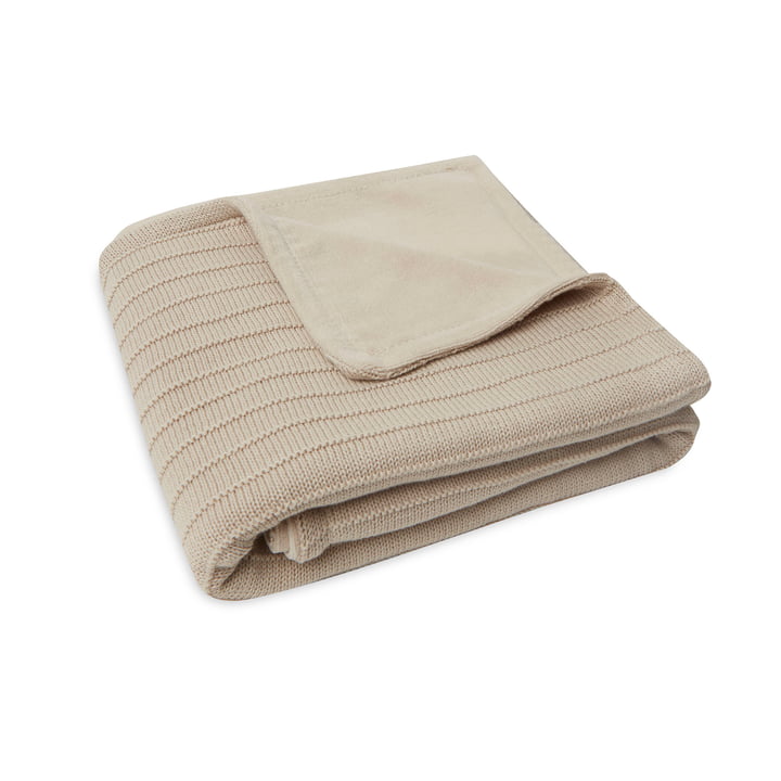 Baby blanket, 75 x 100 cm, pure knit / velvet, nougat by Jollein