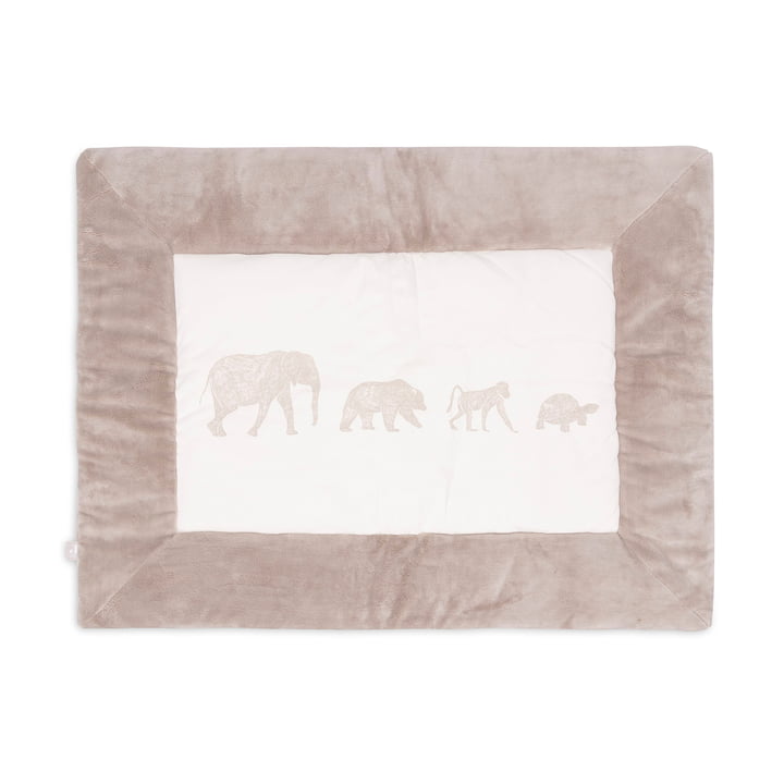 Crawling blanket, 75 x 95 cm, animals, nougat by Jollein