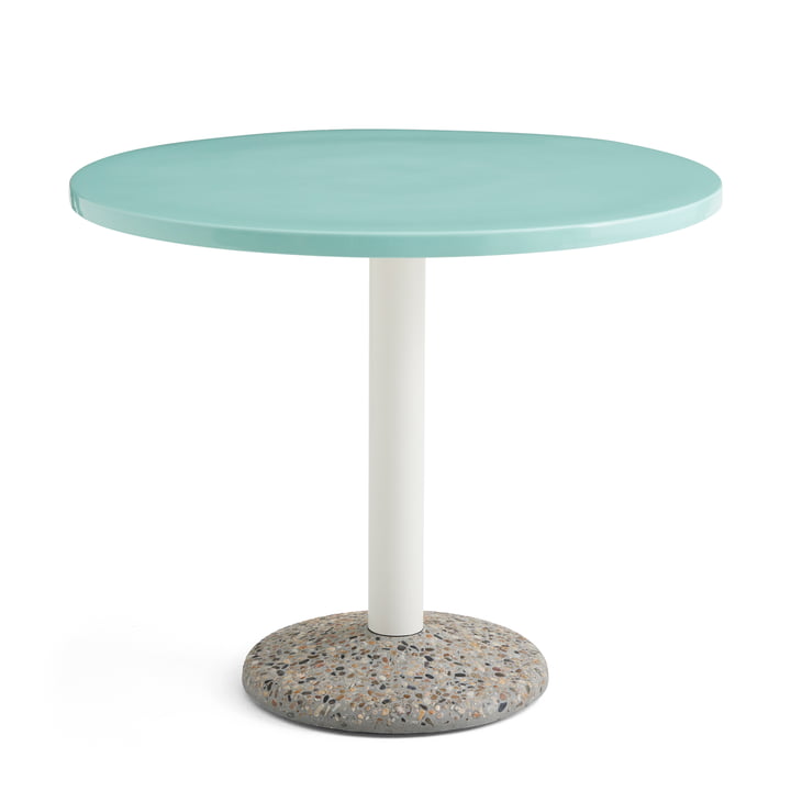 Ceramic Table Ø 90 cm, light mint from Hay