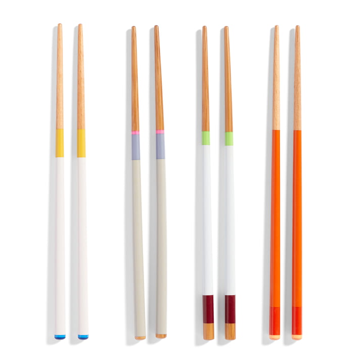 Chopsticks, colorful (set of 4) from Hay