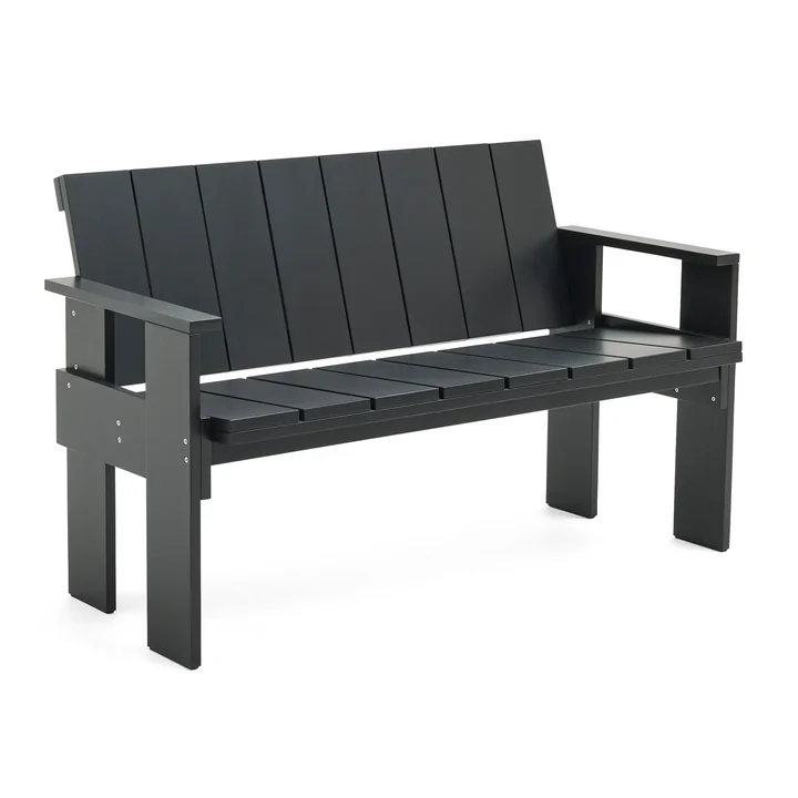 Crate Dining Bench, black from HAY