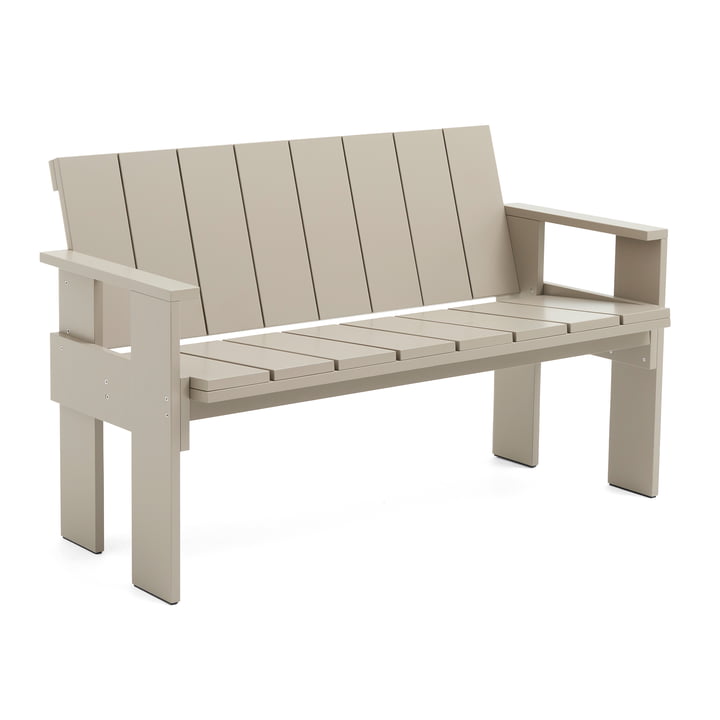 Crate Dining Bench, london fog from Hay