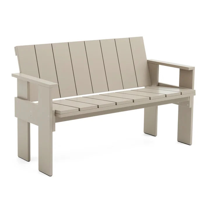 Crate Dining Bench, london fog from HAY