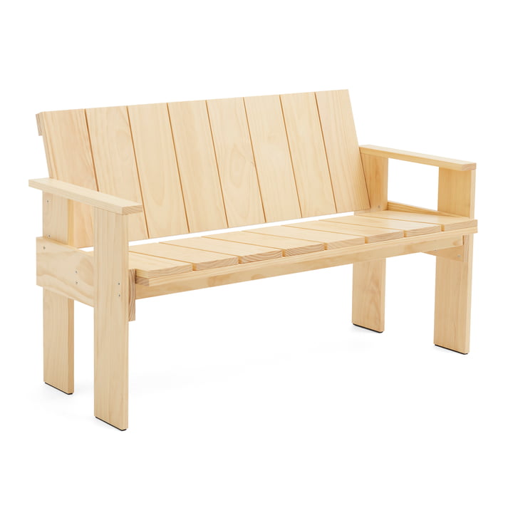 Crate Dining Bench, pine from Hay