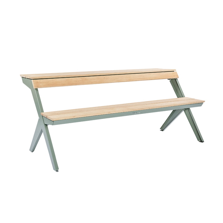 Tablebench Outdoor, cement gray from Weltevree