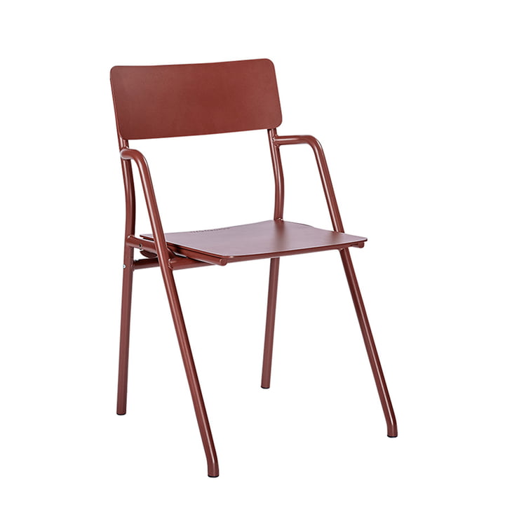 Flip-up Outdoor Folding chair, oxidized red from Weltevree