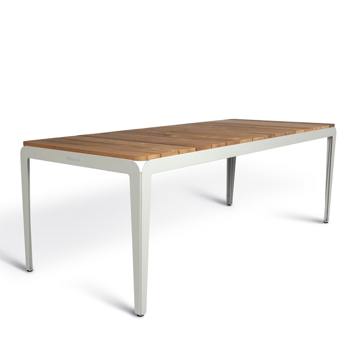 Bended Table Wood Outdoor, 220 cm, agate gray from Weltevree