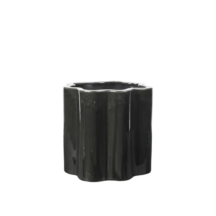 Sonja Planter, H36 cm, dark green by Broste Copenhagen