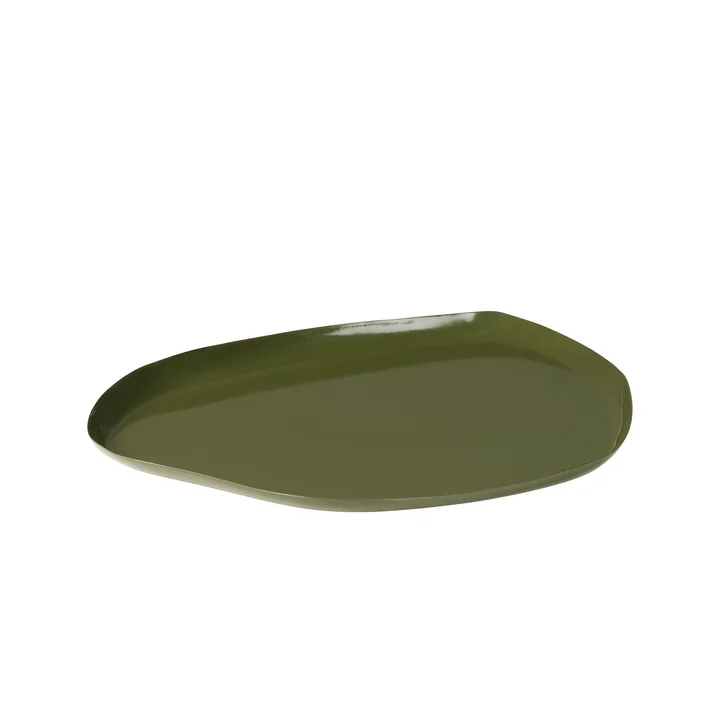 Mie Serving tray, 27 x 34 cm, grape leaf green by Broste Copenhagen