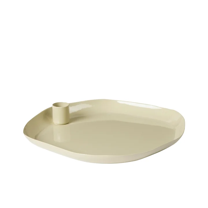 Mie Candle tray, castle beige from Broste Copenhagen