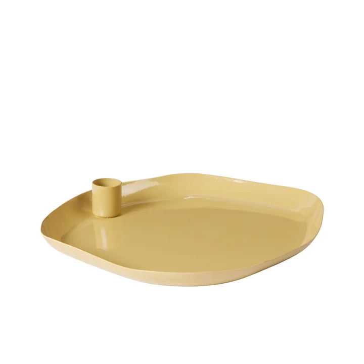 Mie Candle tray, taupe sand from Broste Copenhagen