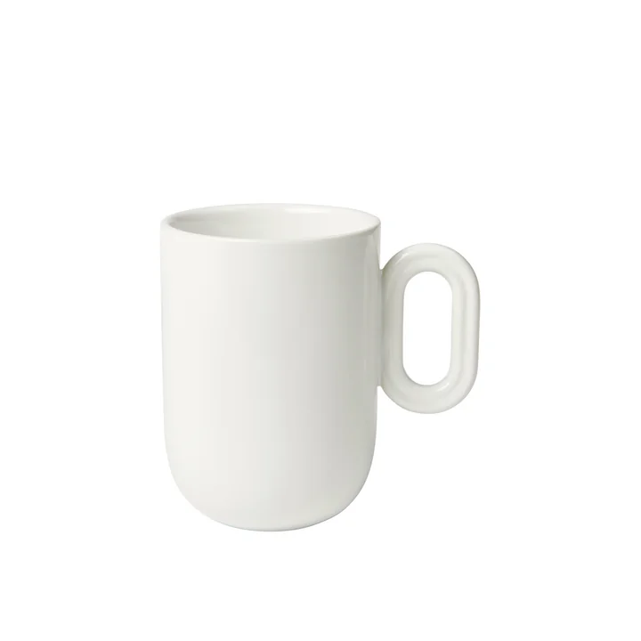 Stevns Mug with handle 400 ml, lime white from Broste Copenhagen