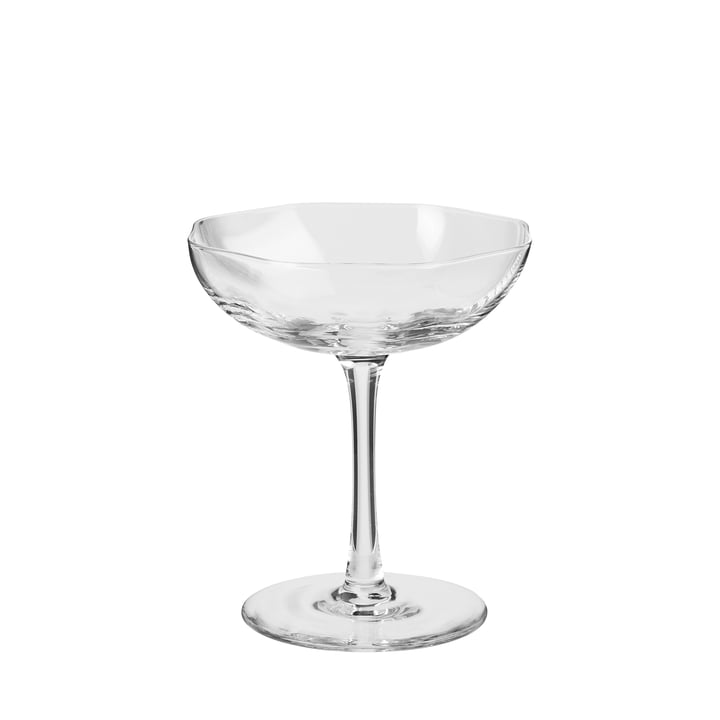 Limfjord Champagne glass, clear from Broste Copenhagen