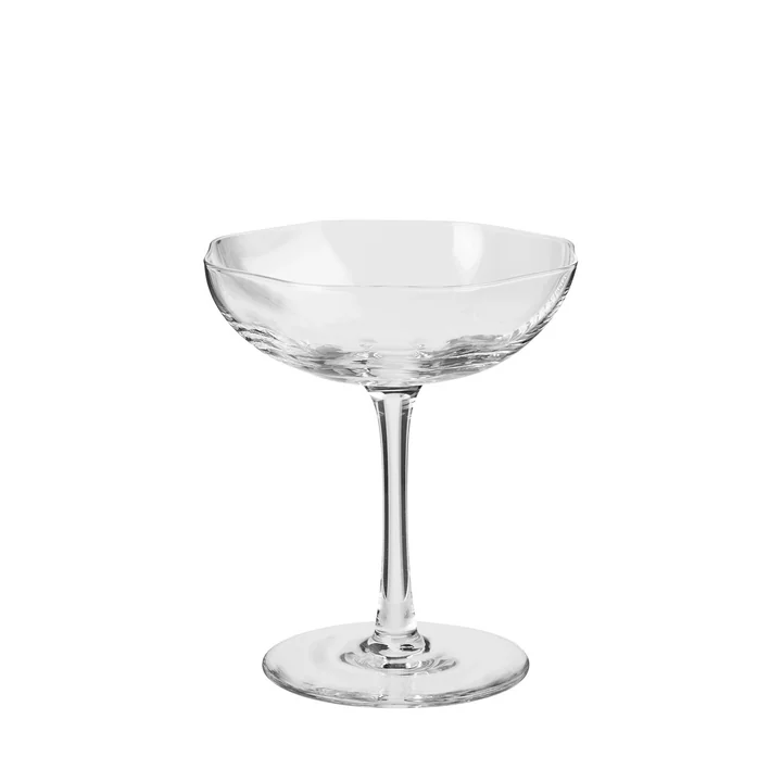 Limfjord Champagne glass, clear from Broste Copenhagen