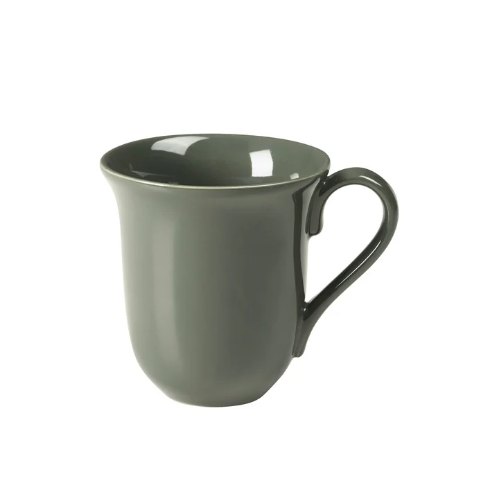 Taverna Mug with handle, green from Broste Copenhagen