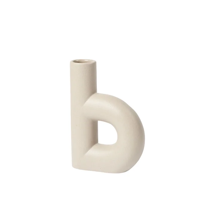 Hector Vase, b, dove gray by Broste Copenhagen