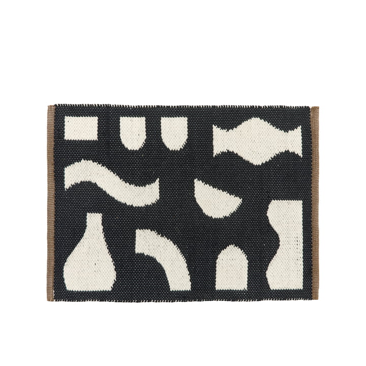 Ceres Doormat, black / off-white from Broste Copenhagen