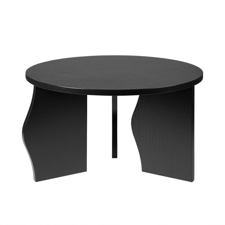 Brook Coffee table, Ø 60 x H35 cm, black by Broste Copenhagen