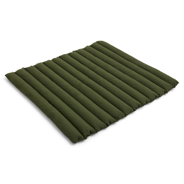 Palissade Soft Quilted Cushion for lounge sofa, olive from Hay