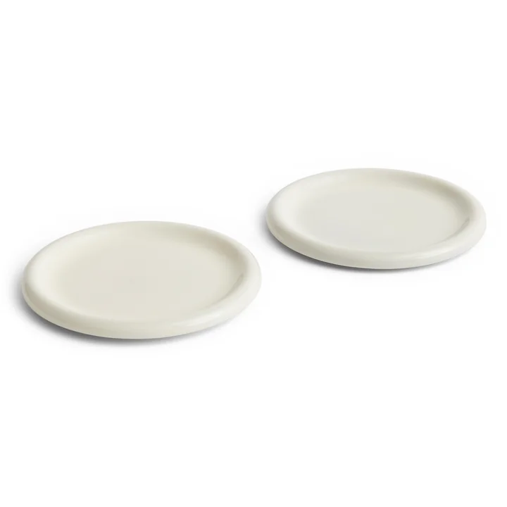 Barro Plate Ø 24 cm, off-white (set of 2) from HAY