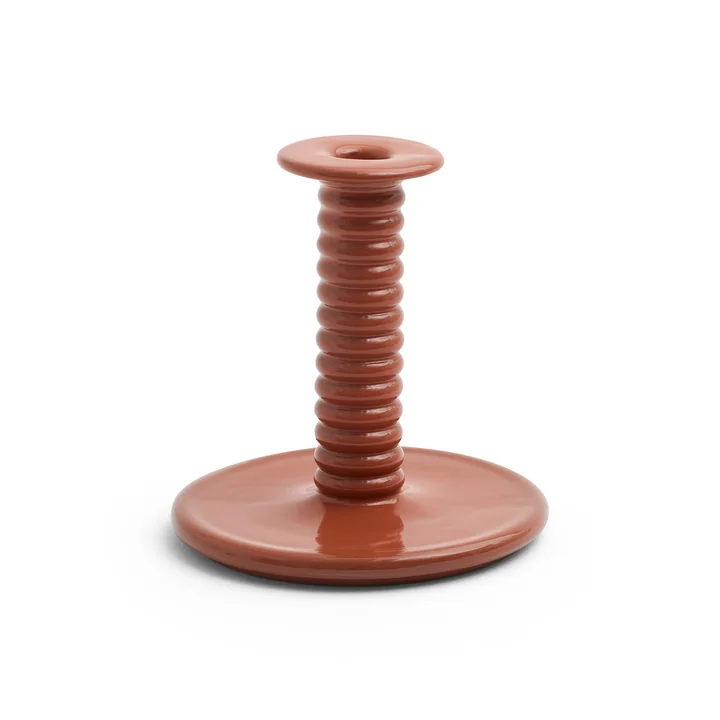 Barro Candle holder, terracotta from HAY