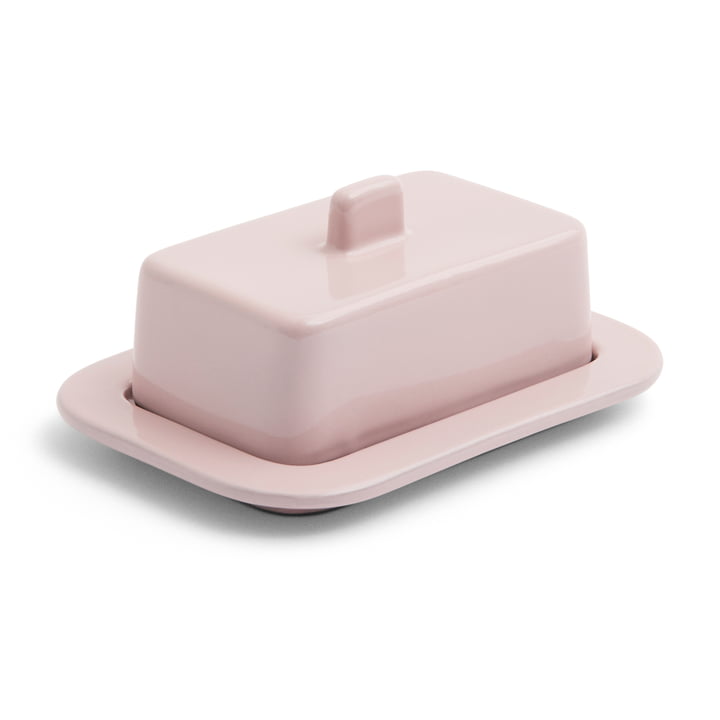 Barro Butter dish, pink from Hay