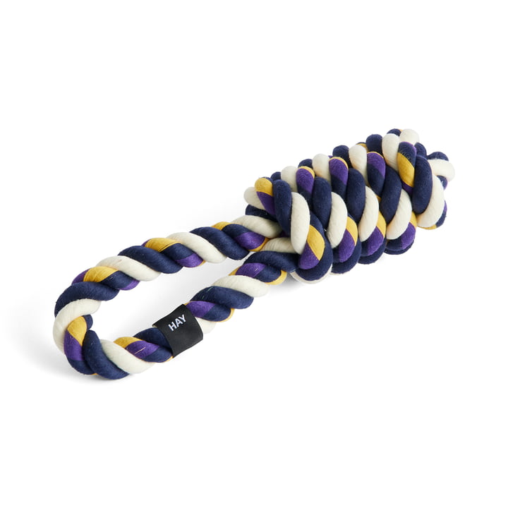 Dogs Rope toy, blue / purple / ochre from Hay