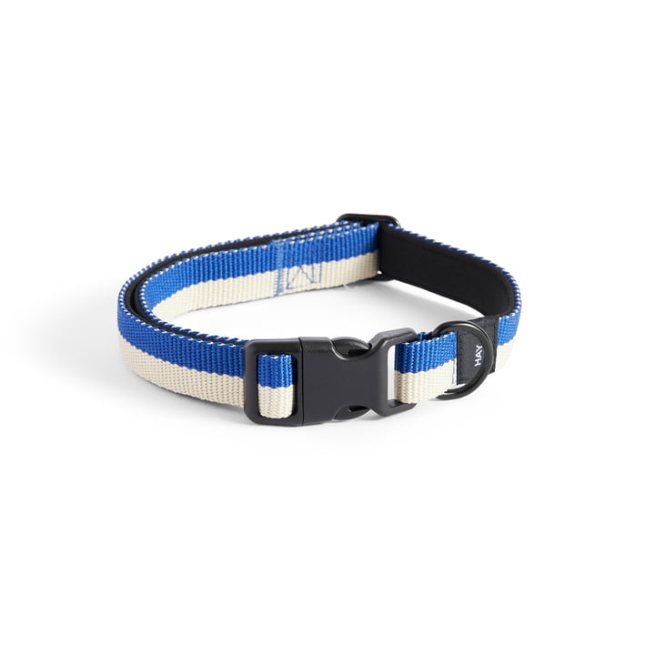 Dogs Dog collar, S/M blue / off-white from Hay