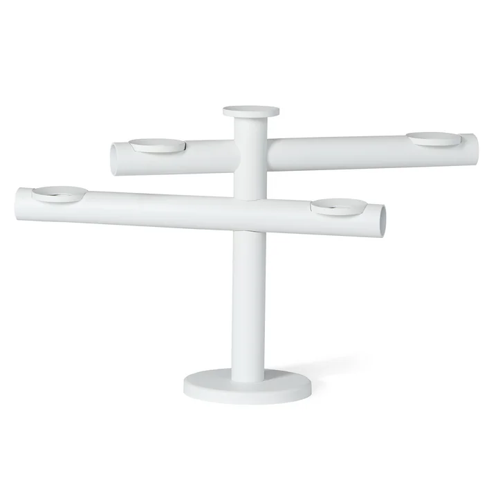 Frederik Roijé - Light my Fire, candlestick, white