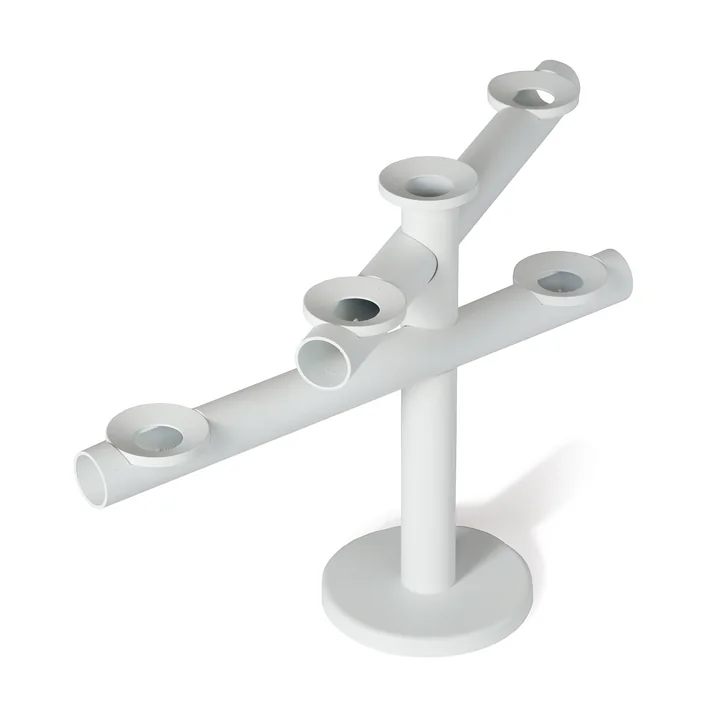 Frederik Roijé - Light my Fire, candlestick, white