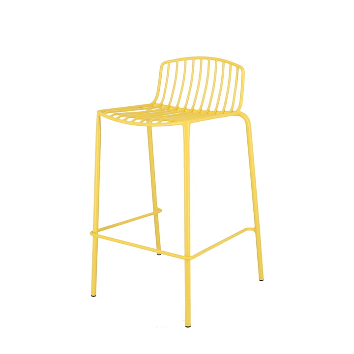Mori Garden bar chair, 65 cm, yellow from Jan Kurtz