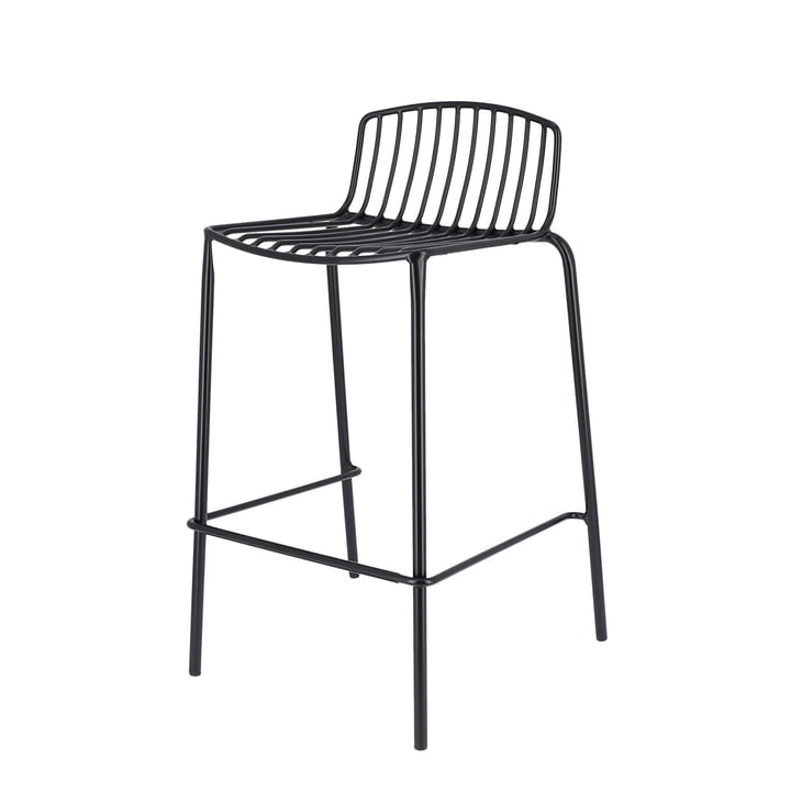 Mori Garden bar chair, 65 cm, black from Jan Kurtz