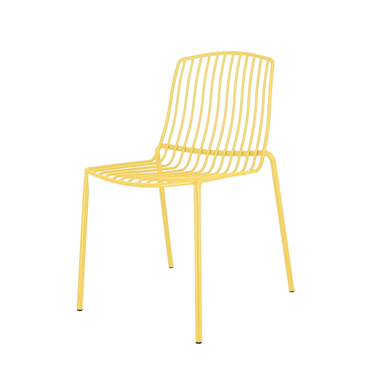 Mori Garden chair, yellow from Jan Kurtz