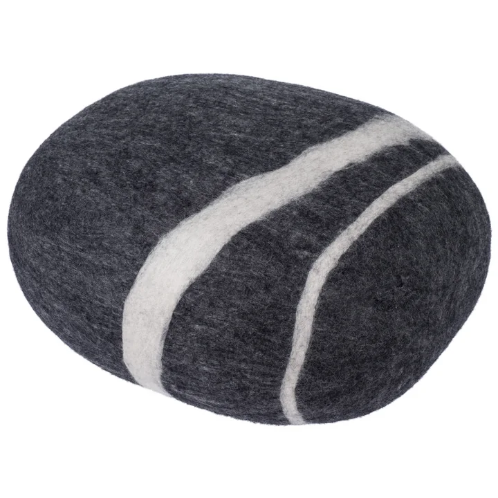 myfelt - Pebble pouf Hugo 3XL, dark gray mottled