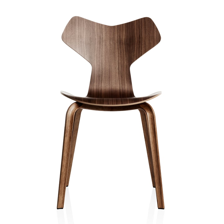 Fritz Hansen - Grand Prix Chair, unupholstered, natural walnut