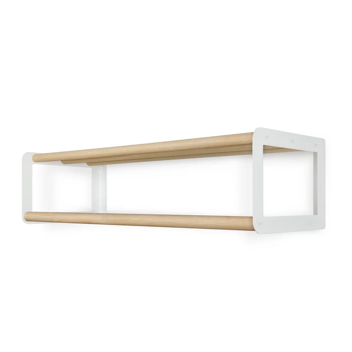vonbox - Wall coat rack Stixx, natural ash / white