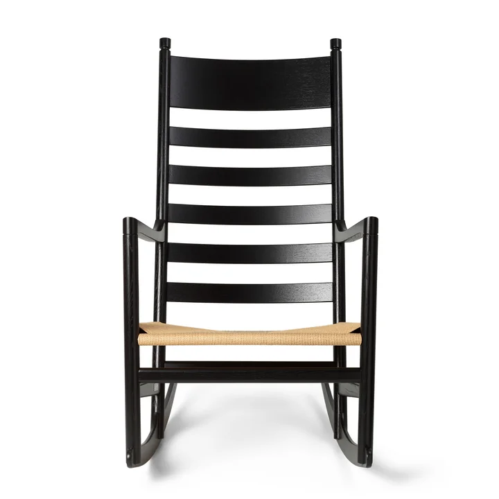 CH45 Rocking chair, black oak, lacquered by Carl Hansen