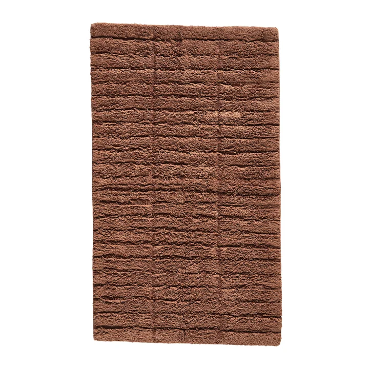 Tiles Bath mat, 80 x 50 cm, terracotta by Zone Denmark