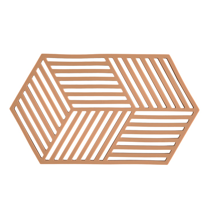 Zone Denmark - Hexagon Coaster, light terracotta