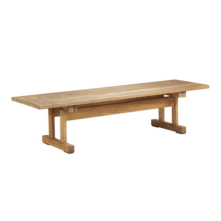 FDB Møbler - M15 Garden bench 49.5 x 180 cm, natural oiled ash
