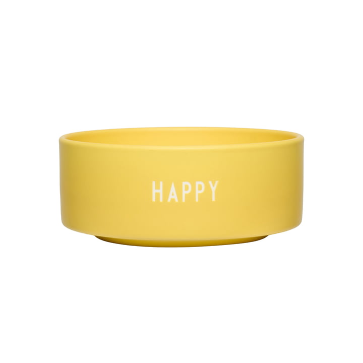 Snack Bowl, Happy / yellow by Design Letters